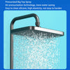 Rainfall Shower Head Set Push Button High Pressure Multiple Water Spray Modes UK
