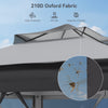 Pop Up Garden Gazebo 3m Heavy Duty Backyard Waterproof 2-Tier Party Tent Grey