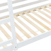 Kids Bunk Beds Wooden Single Size Bed Treehouse Bed Pine Wood Bed Frame White
