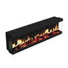 LED Fireplace Media Wall Fire Wall Mounted / Insert Media Electric Heater 50inch