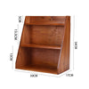 3 Tier Retro Storage Rack Wooden Desktop Organizer Cup Holder Makeup Shelf Stand