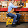 Rolling Seat Mechanic Stool Chair Height Adjustable Roller Work Chair w/Tray