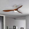 52" Ceiling Fan Chandelier Light 3 Color LED Remote Control Reverse/Timer/6Speed