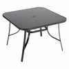 Outdoor Glass Metal Frame Bistro Dining Table Cocktail Table Garden Patio Table