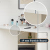 Corner Dressing Table Workstation Foldable Shelf Storage Display Desk Cupbpard