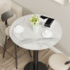 Heavy Duty Real Marble Round Bar Table Home Party Kitchen Club Pub Bar Station