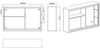 Bathroom Mirror Cabinet Large Storage Space Wall Hung 800mm x 500mm Two Door