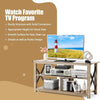 3-Tier TV Stand for TVs up to 55" Industrial Console Table Entertainment Center