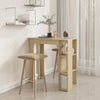 Juroupi Bar Table with Shelf Sonoma Oak 102x50x103.5 Engineered Wood,Bar D9I9