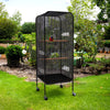 Tall 146cm Bird Cage Parrot Cage 4 Wheel Budgie Canary Finch Cockatoo Play Stand