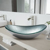 Bathroom Sink Bowl Wash Basin Countertop Tempered Glass Vanity w/ Pop up Drainer