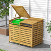 Double Door Wood Wheelie Bin Store Cupboard Garden Outdoor Dustbin Storage Shed