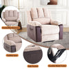 Electric Recliner Massage Heated Vibration Sofa Reclining Lounge Armchair Brown