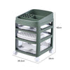 Rolling Cosmetic Case Makeup Trolley Brush Storage 3/4/5/6 Drawers Organiser Box