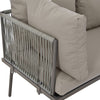 GARDEN FURNITURE SET 5 SEATER OUTDOOR CONSERVATORY LOUNGE CORNER SOFA WITH TABLE
