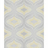 Grandeco Nuevo Faux Fabric Beads Trail Geo Textured Metallic Wallpaper