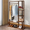 Modern Minimalist Wooden Clothes Rail Rack Garment Stand Bedroom Storage Shelves