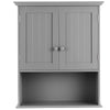 Double Door Bathroom Cabinet Wall Mounted Storage Cabinet Medicine Cabinet