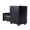 Lockable Filing Cabinet Pedestal Under Desk Storage Unit 3 Drawer Castors Table