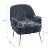 Velvet Scallop Shell Back Tub Chair Armchair Dressing Sofa Stool Bedroom Lounge