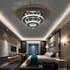 20-100cm Flush Mount Modern Square Ceiling Chandelier Crystal Light Lamp Pendant