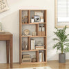 Floor Standing Open Display Shelving Wooden Storage Cabinet Natural
