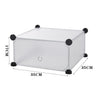 DIY Stackable 10x Plastic Tall Modular Cubes Drawer Shoe Rack Storage Cabinet