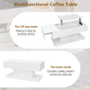 Lift Top Coffee Table LED Center Table with Storage Compartment for Living Room