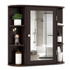 Bathroom Multipurpose Medicine Cabinet-Brown