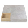 Modern Coffee Table with Concrete Effects Square Table Living Room Furniture