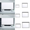 Projector Screen Manual Pull Down Wall Mounted Matt White Home Cinema 60-120''