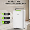 Electric Dehumidifier for Home Portable Quiet Electric Air De-Humidifier 25L/Day