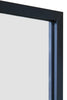 Large Black Edged Aluminium Wall Leaner Mirror 79"X39" 200X100cm MirrorOutlet
