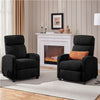 Adjustable Boucle Reclining Chair For Living Room Bedroom Home Theater Black