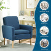 Modern Tub Accent Fabric Chair Single Sofa Comfy Upholstered Arm Chair Bedroom