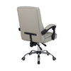 Luxury Office Chair Desk Chair with Pillow PU Leather Padded Arms Swivel Chair