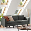 Modern 3-Seater Sofa Fabric Upholstered Couch Sofas for Bedroom Grey