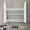Bathroom Mirror Cabinet Multiple-Layer Height Adjustable Shelf cupboard Storage
