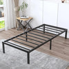 18 Inch Metal Platform Bed Frame/Non-slip Mattress Foundation Single/Double/King