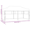Foldable Party Tent Blue Canopy Gazebo Marquee Awning Waterproof 3x6 m Q2B5