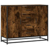 Sideboard Smoked Oak 92x35x76 cm Engineered Wood