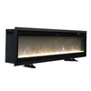 60inch Electric Black Wall Insert LED Fireplace Fire Freestand With Feet UK