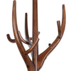 Solid Wood Coat Stand Heavy Duty Freestanding Hallway Coat Rack Tree w/ 12 Hooks