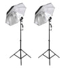 2 x Studio Photography Light Speedlight Stand 6.5FT Adjustable Bracket Tripod UK