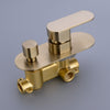 Bathroom Brass Rainfall Shower Mixer Set Shower Valve Bath Taps Faucet Kit