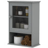 Bathroom Cabinet Wall-Mounted Cupboard Medicine Cabinet w/Adjustable Shelf Grey