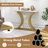 Gold Entryway Table Living Room 100cm Modern Console Table Narrow Sofa Table