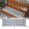 Garden Sun Lounger Seat Cushion Recliner Deck Chair Padded Mat Replacement Grey