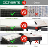 Rattan Garden Furniture Corner Sofa Set+Glass Coffee Table Patio Outdoor Lounge