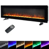 40-100" LED Fireplace Media Wall Fire Wall Mounted /Standing Electric Heater New
